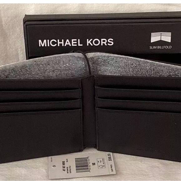 Michael Kors Men’s Slim Billfold Wallet NEW in Box - Picture 2 of 4